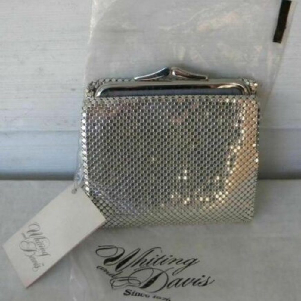 Whiting and Davis Vintage Mesh Silver-tone wallet